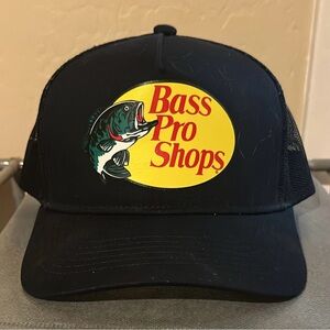 Bass Pro Shops Black Fishing Cap